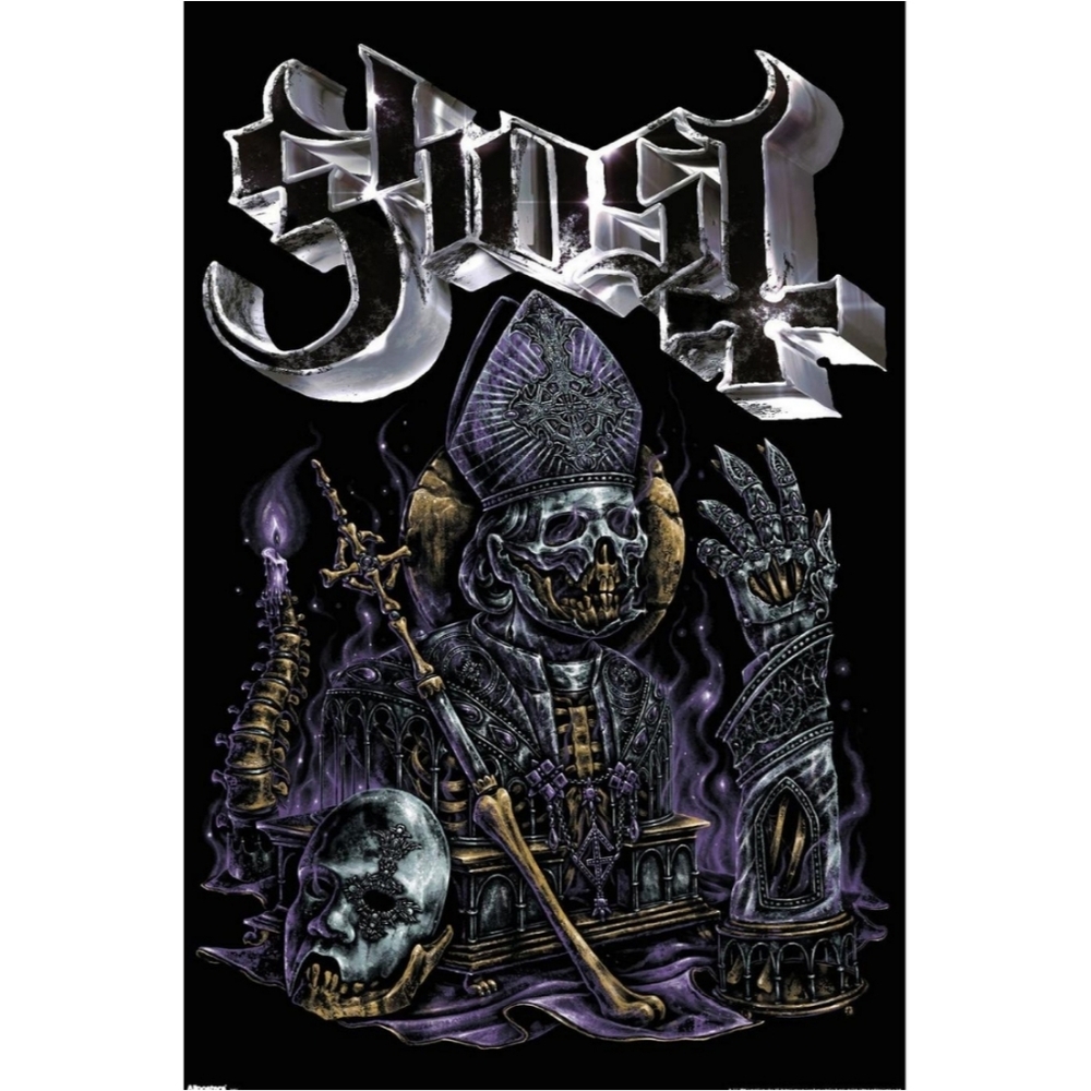 Ghost Skeleton Papa Poster